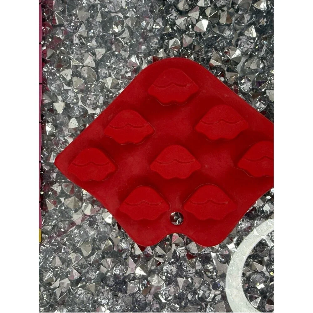 Molds ice Red Lip-Shaped Silicone Mold for ice baking ect